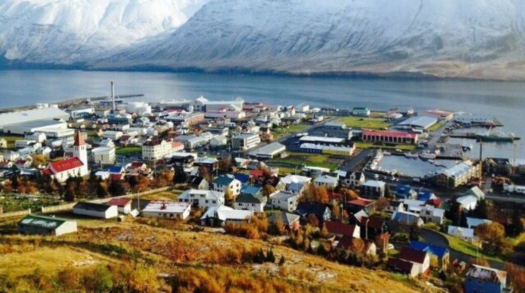 Picturesque fishing village in northern Iceland, surrounded by amazing fjords!