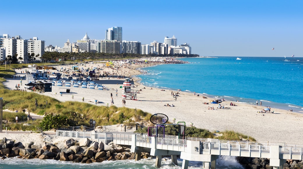 View at Miami South beach. South pointe pier