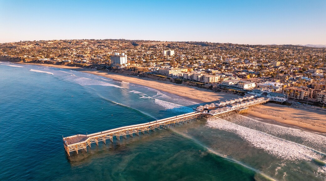 Pier at Mission Beach in San Diego in the Early Morning