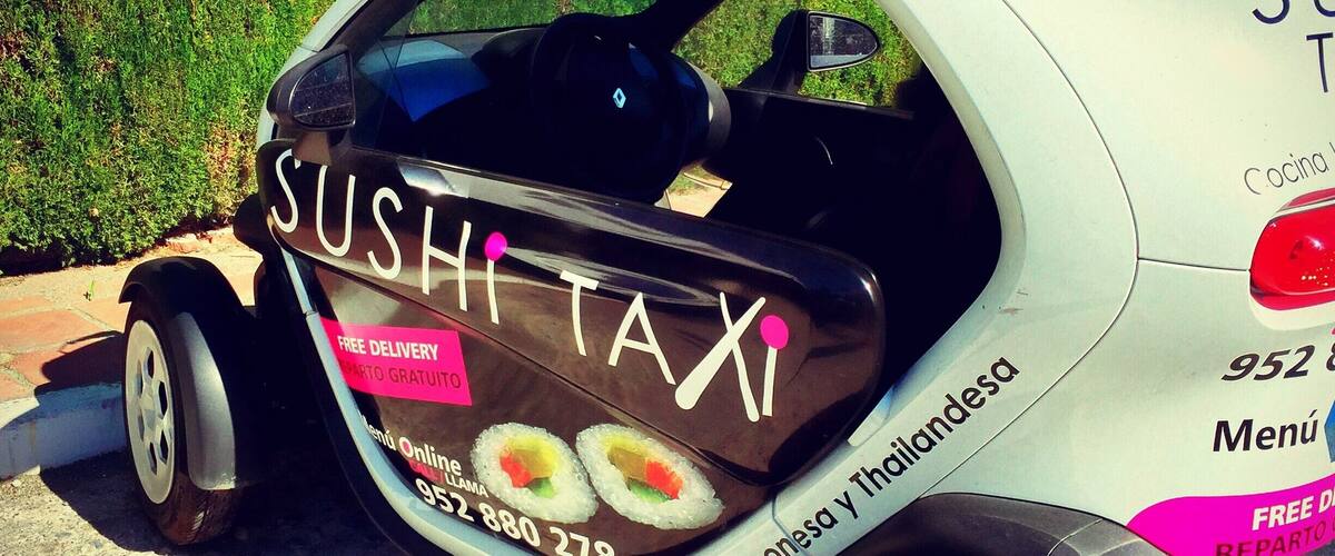 Taxi for one? Never seen anything like this! #sushi #sushitaxi #thetwodoctors