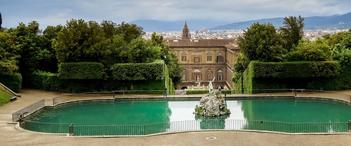 Neptune fountain in Boboli Gardens, Florence
