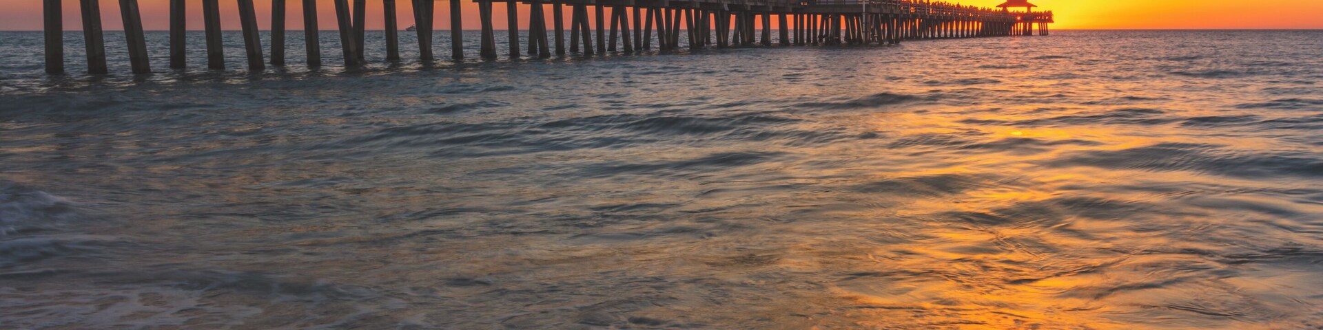 I always love a good pier. Naples was slammed with people so I jumped down and got a few shots under the pier for sunset.