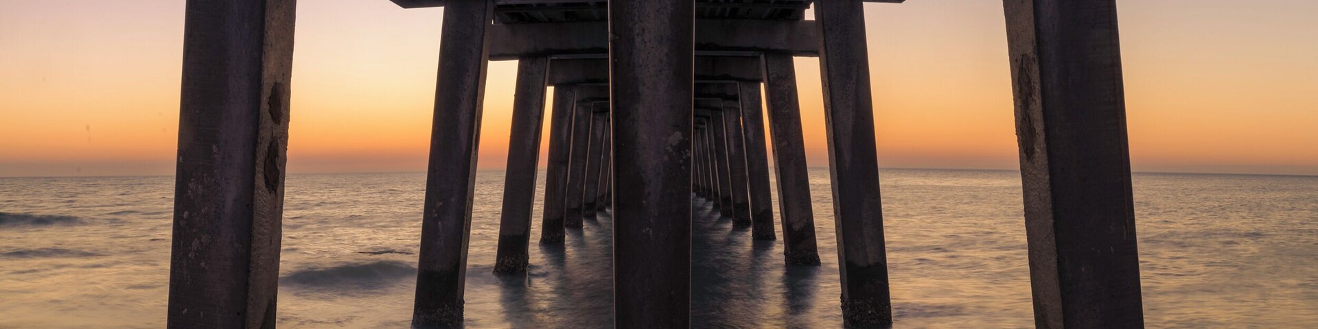 I always love a good pier. Naples was slammed with people so I jumped down and got a few shots under the pier for sunset.