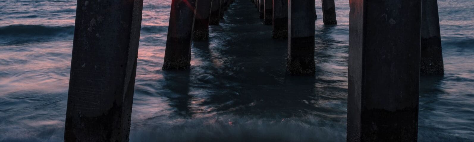 I always love a good pier. Naples was slammed with people so I jumped down and got a few shots under the pier for sunset.