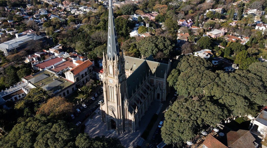 Historic marvel San Isidro cathedral province Buenos Aires aerial