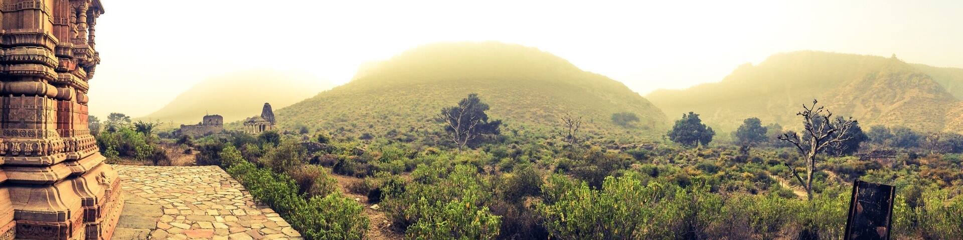 Panaromic view of bhanghar one of the most haunted place.
Located in Rajastan.
One Time visit is must.
After 5pm nobody is allowed to stay in this place.