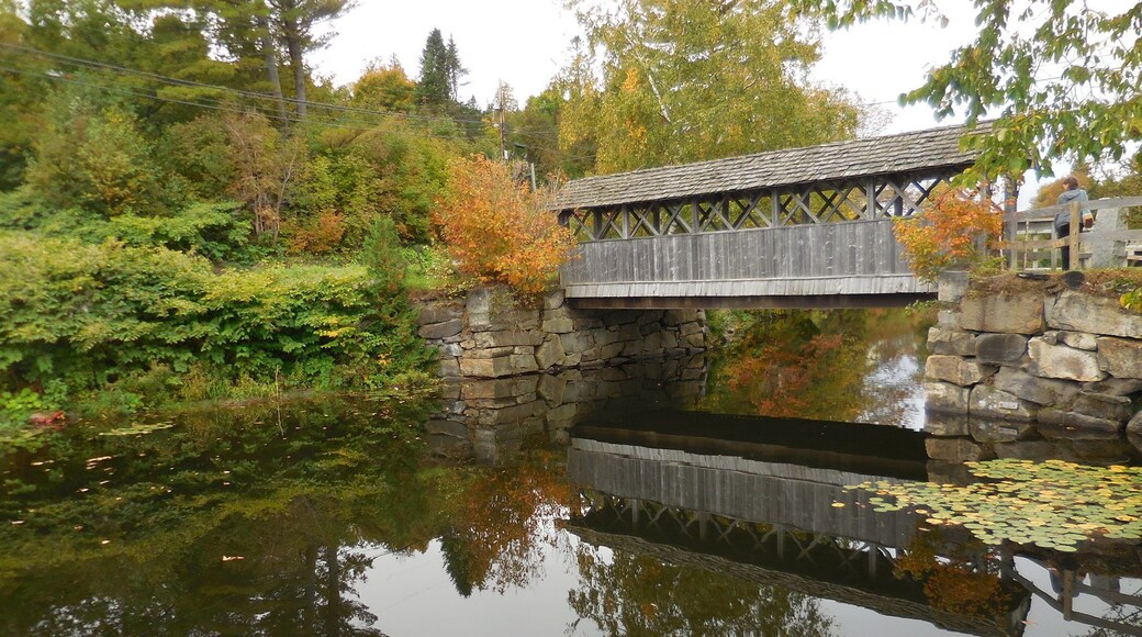 Sweet little foot bridge in Vermont. We learned that the flood of 1927 took out 1285 of Vermont's covered bridges!