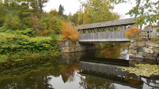 Sweet little foot bridge in Vermont. We learned that the flood of 1927 took out 1285 of Vermont's covered bridges!