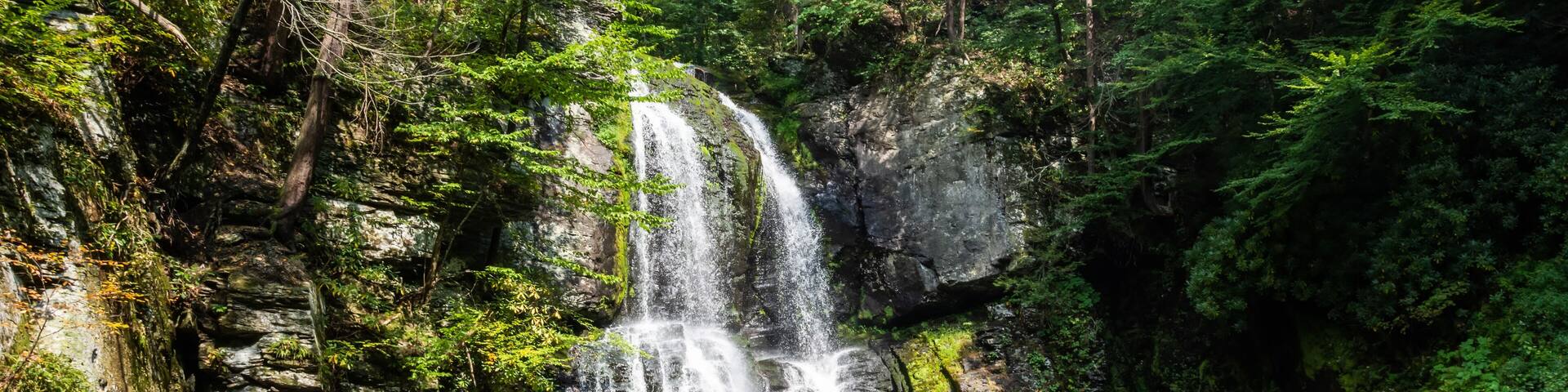Bushkill Falls in Pocono Mountains region of Pennsylvania, United States of America.