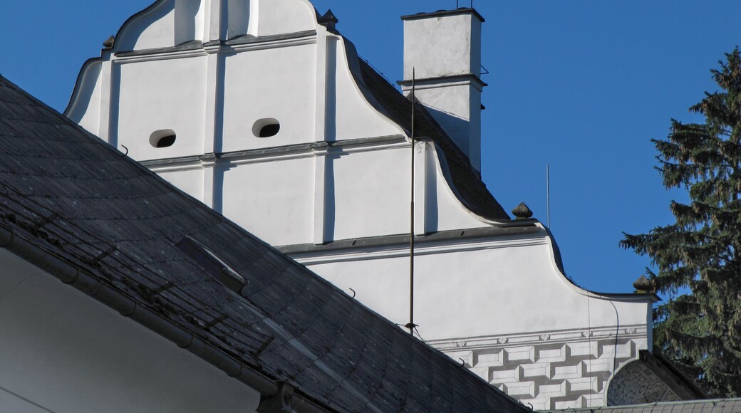 Old Building Roof / Velke Losiny, Czech Republic - August 20, 2011: Old Building Roof in the Hand Paper Mill and Paper Museum, Sumperk District, Olomouc Region