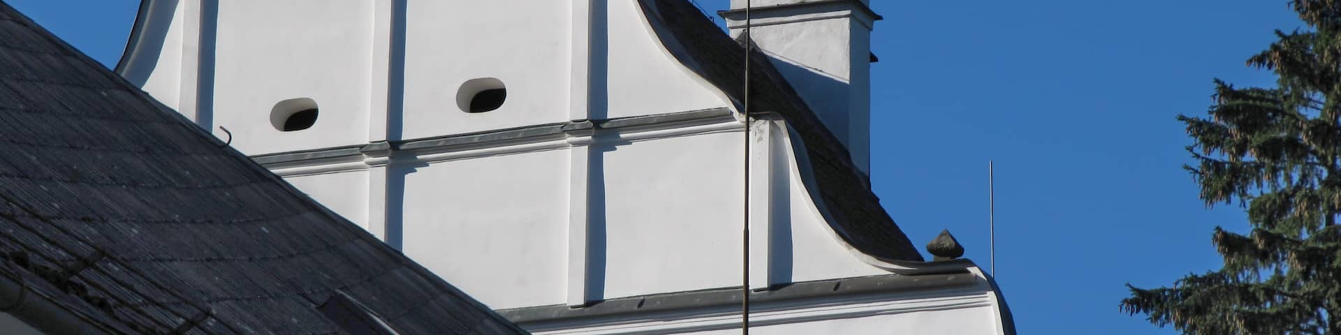 Old Building Roof / Velke Losiny, Czech Republic - August 20, 2011: Old Building Roof in the Hand Paper Mill and Paper Museum, Sumperk District, Olomouc Region
