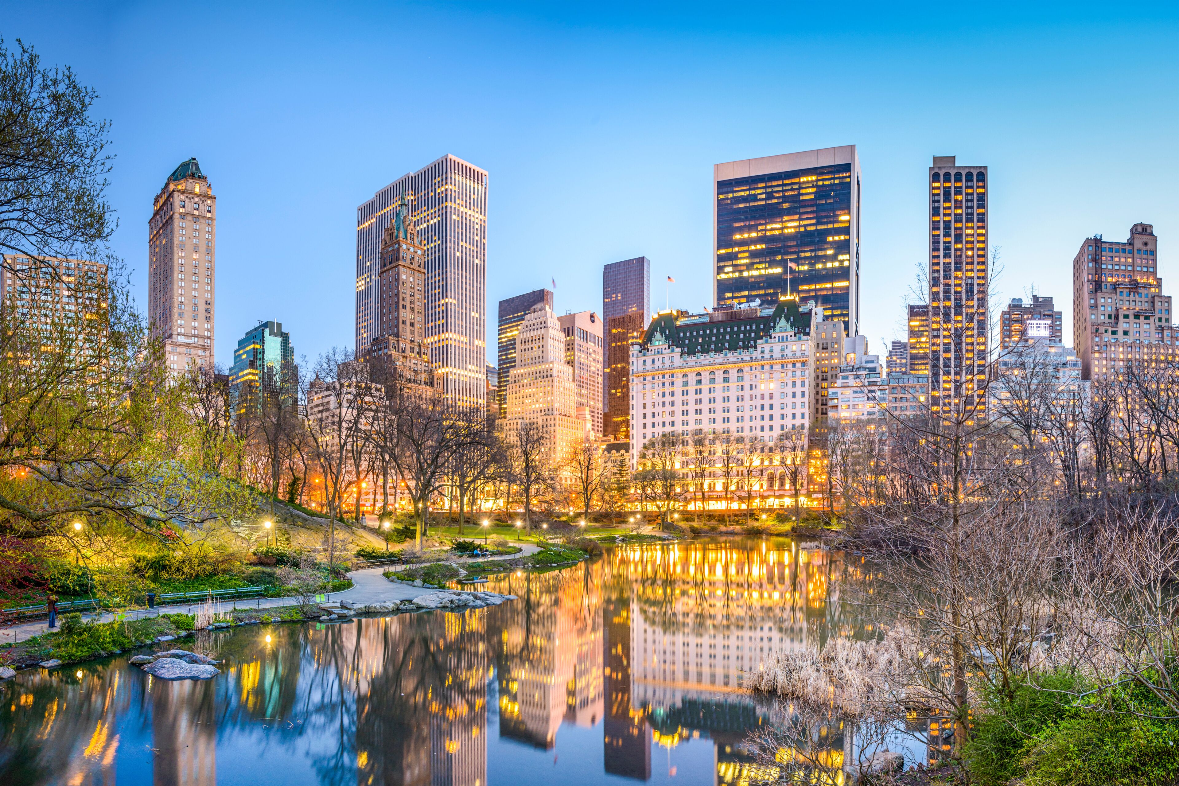 Central Park New York City at Dusk