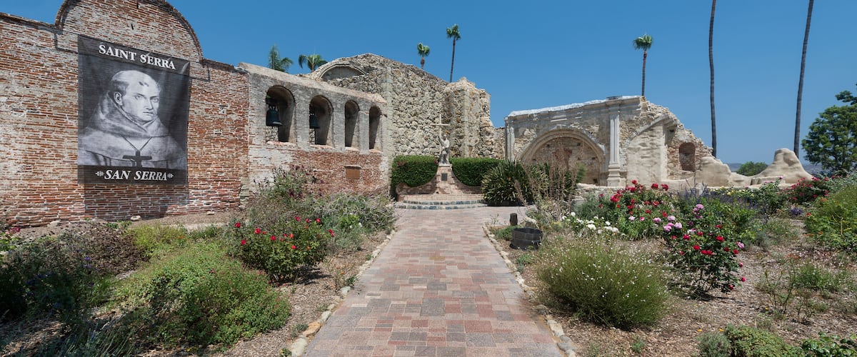Ruins of Mission San Juan Capistrano in California