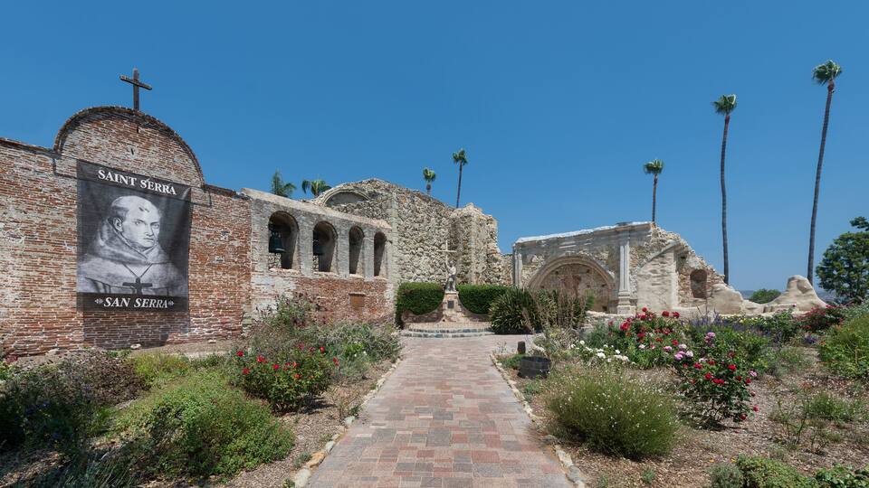 Ruins of Mission San Juan Capistrano in California