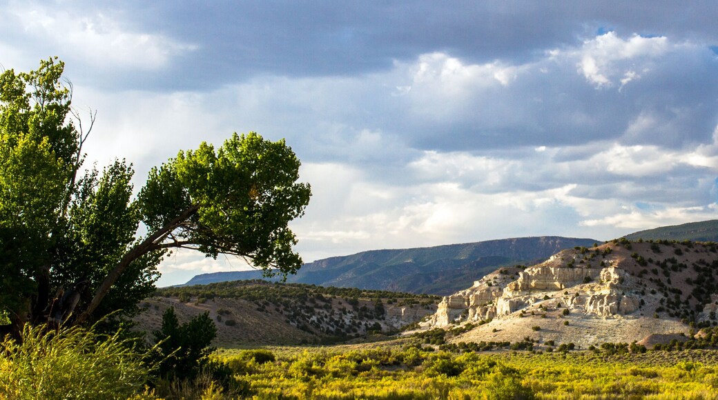 Panorama of Browns Park National Wildlife Refuge, a wild, beautiful, remote area of mountains, prairies, wetlands and fabulous skies in the extreme northwest corner of Colorado