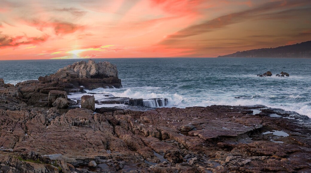 Balcony to the Atlantic Ocean in Hermanus, a city in South Africa, and one of the southernmost cities in Africa where you can watch whales from the boardwalk.