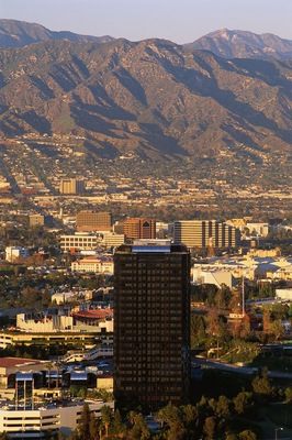 San Fernando Valley with mountains in background