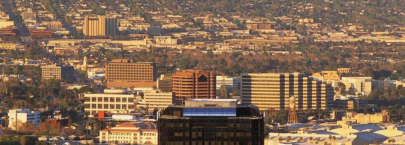 San Fernando Valley with mountains in background