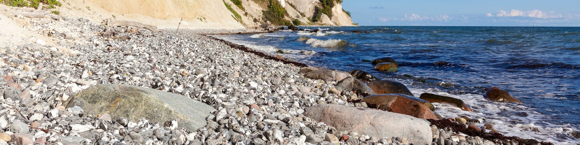 East coast of Rügen, Germany, with its famous chalk cliffs at Jasmund National Park