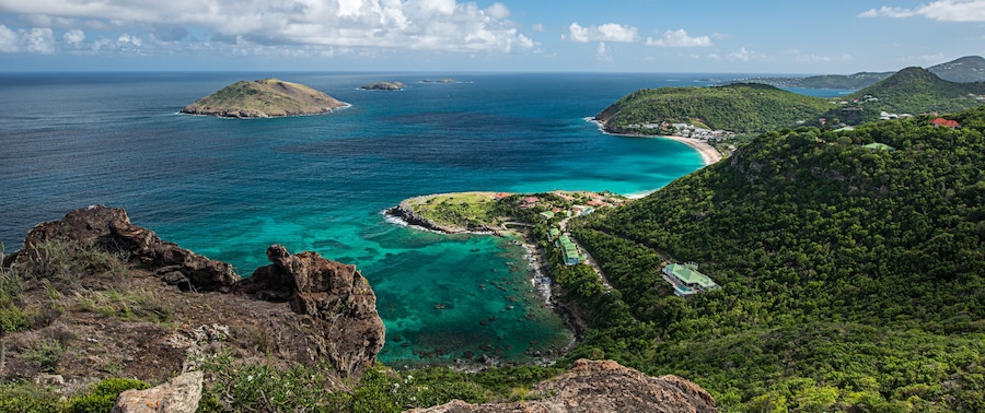 St Barth Island, Caribbean sea