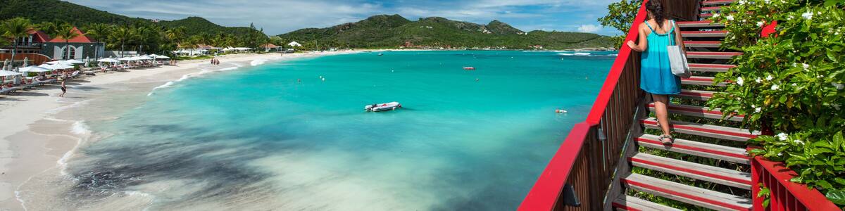 St Barth Island, Caribbean sea