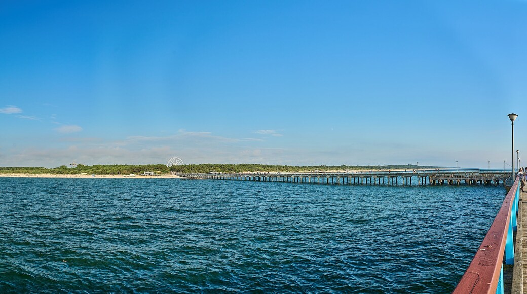 pier at the curonian spit in Lithuania