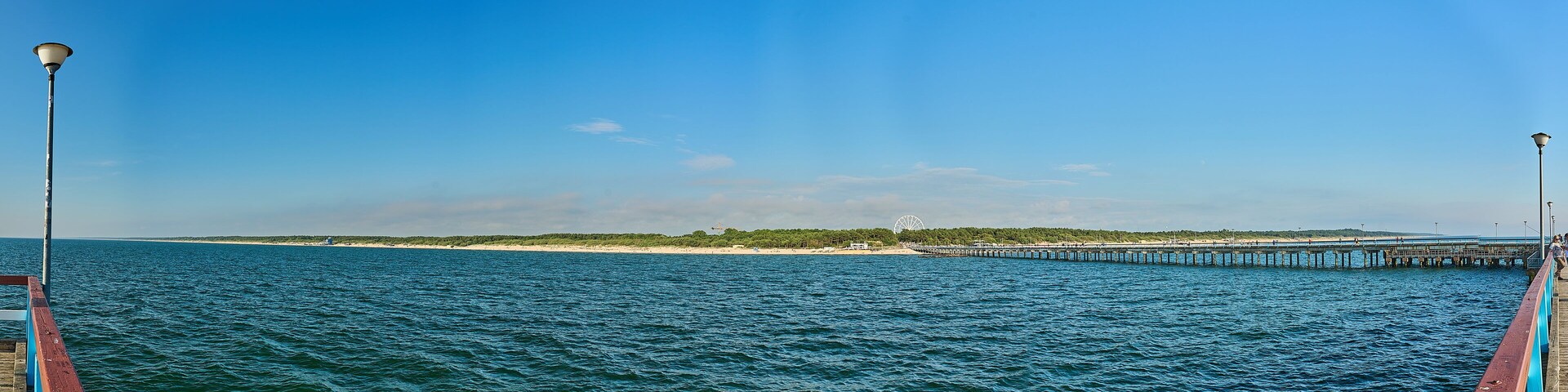 pier at the curonian spit in Lithuania