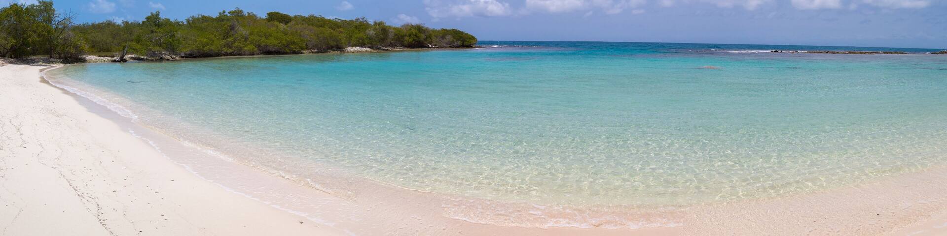 Morrocoy National park, a paradise with coconut trees, white san