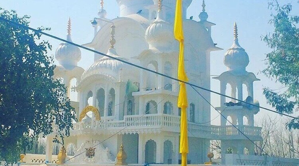 This was an area in Punjab, India called Guru Ki Ghagon. This is a Sikh Gurdwara where people go to worship #punjab #india #travel #architecture #travelgirl #traveldiary #girlswhotravel