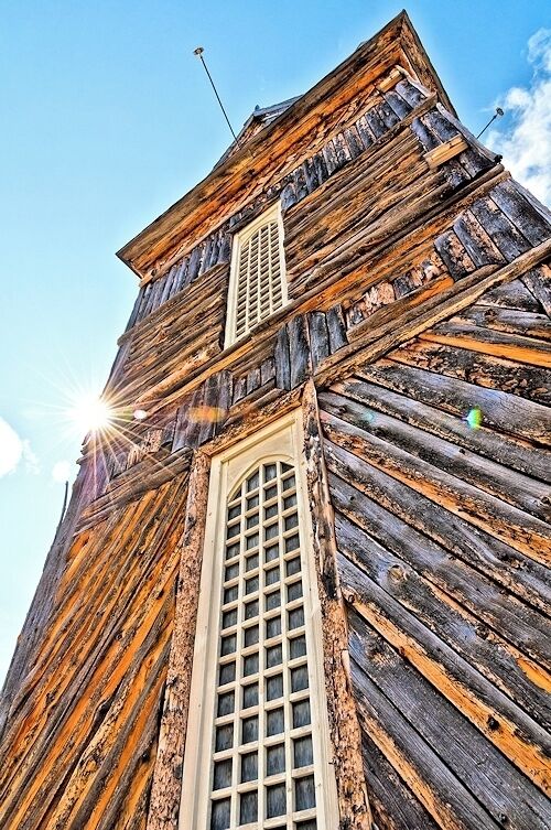 This is found along the Chilkoot trail hike between British Columbia and Alaska.

One of the buildings constructed during the Gold Rush that is still standing is the St. Andrew's Presbyterian Church, constructed in 1899.