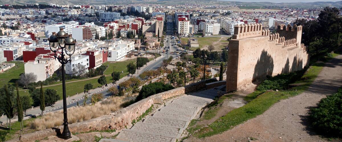 The Bab Jemaa staircase in Taza city, Morocco