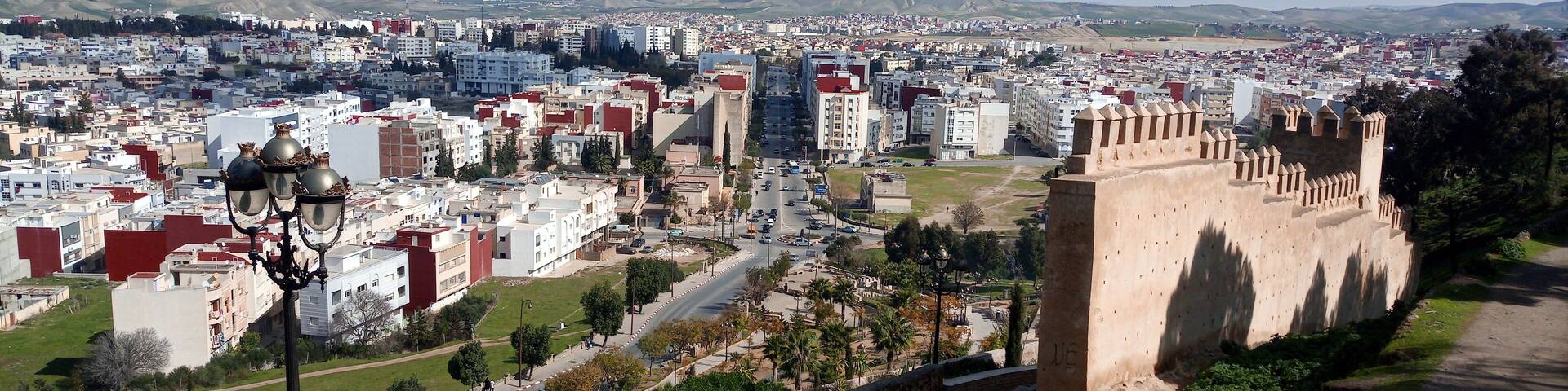 The Bab Jemaa staircase in Taza city, Morocco