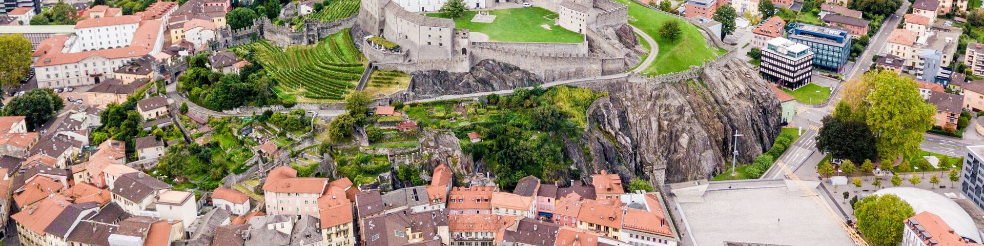 Aerial View of Castelgrande