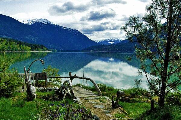We were en route to Kamloops when a weather-beaten sign for lakeside cabins caught our eye, so we veered off down a gravel road and found ourselves at the end of an alpine rainbow--Lillooet Lake Lodge. We ended up staying two days. Jacob and Elisabeth are wonderful hosts. Their rustic, lakeside cabins start at $89, camping at $30 (sparkling clean bathhouse and hot showers included). The views of the lake are unparalleled; excellent hiking, fishing and boating abound. Directions: From Pemberton, go north on 99/Portage Road to Mt. Currie. Take a right onto Lillooet Lake Road, then right onto Lillooet River Road. The lodge is about 6 miles down on the right. • http://www.cottagelink.com/cottlink/bc/bc10004.html • #LillooetLake #BritishColumbia #cabins #camp #hike #fish #boat #TroverDetour
