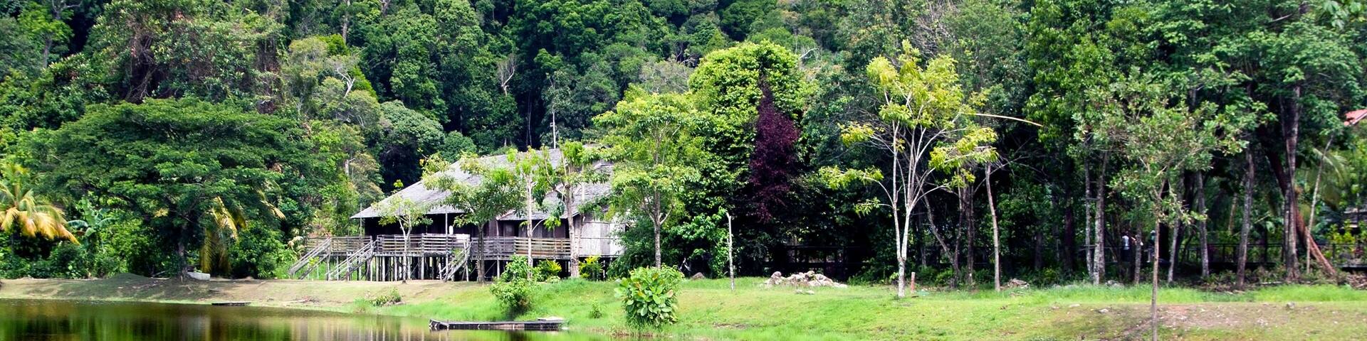 Long house in Sarawak Malaysia