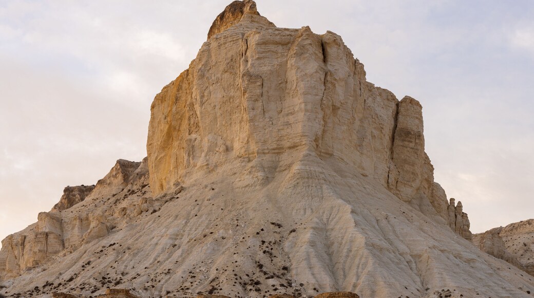 One of the mountain of Shakpaktysay canyon on Mangyshlak. Tupkaragan District, Mangystau Region in south-western Kazakhstan.