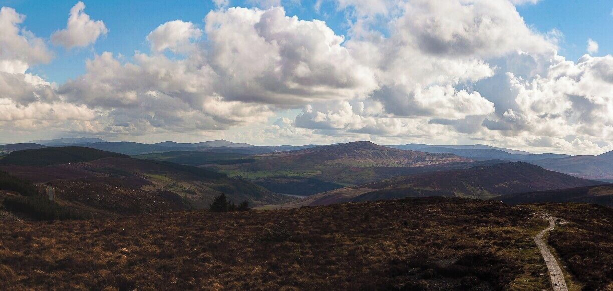 If you choose to do just one section or many this walk is one of the best. Within an hour of starting in Marley Park your is the hills above the city and it  only gets better from there....

The Wicklow Way begins in Dublin's southern suburb of Rathfarnham and travels in a south-south-westerly direction across the Dublin and Wicklow uplands, then through the rolling hill country of southwest County Wicklow to finish in the small, County Carlow village of Clonegal 127 kilometres later. http://www.wicklowway.com/