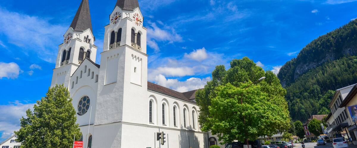 Neue Pfarrkirche Götzis im Bezirk Feldkirch in Vorarlberg