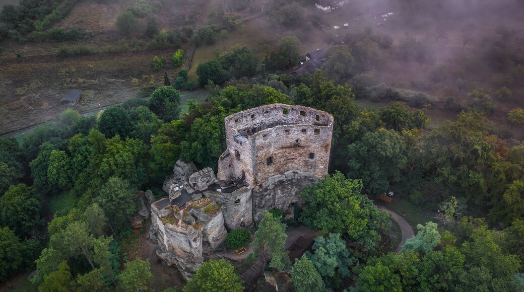 Valecov is a ruin of a medieval rock castle on the territory of the municipality of Bosen in the district of Mlada Boleslav. It stands on rock formations at the western edge of the Bohemian Paradise.