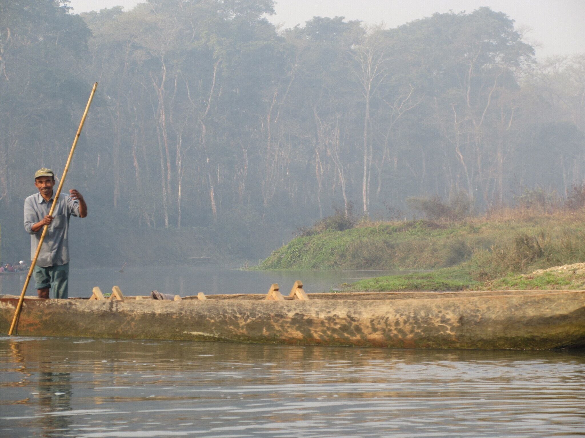 These boats are made up of a single tree trunk, and are so light weight that you have to sit exactly at the centre!
P.S: Crocodiles might swim past you!

#wildlifesafari #safari #nepal #chitwannationalpark #chitwan #nationalpark #wild #TroveOn
