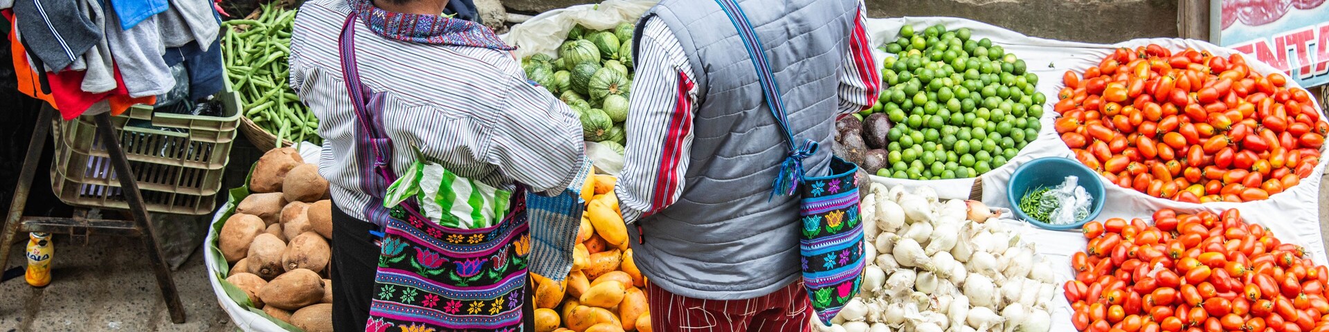Men in colorful traditional dress, Todos Santos Cuchumatán, Huehuetenango, Guatemala