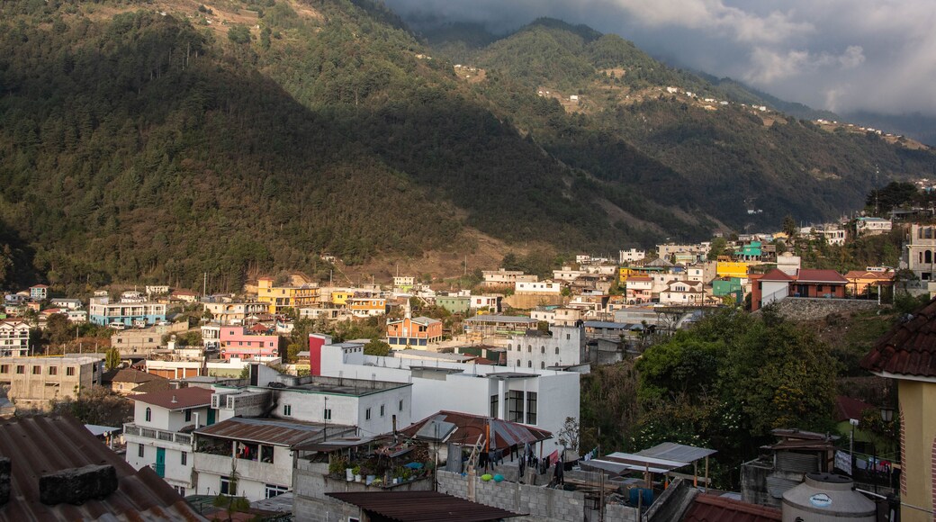 View of Todos Santos and the Cuchumatán range, Todos Santos Cuchumatán, Huehuetenango, Guatemala