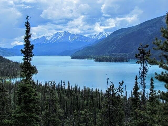 An epic view overlooking Muncho Lake as we travelled south on the Alaska Highway towards Fort Nelson! 