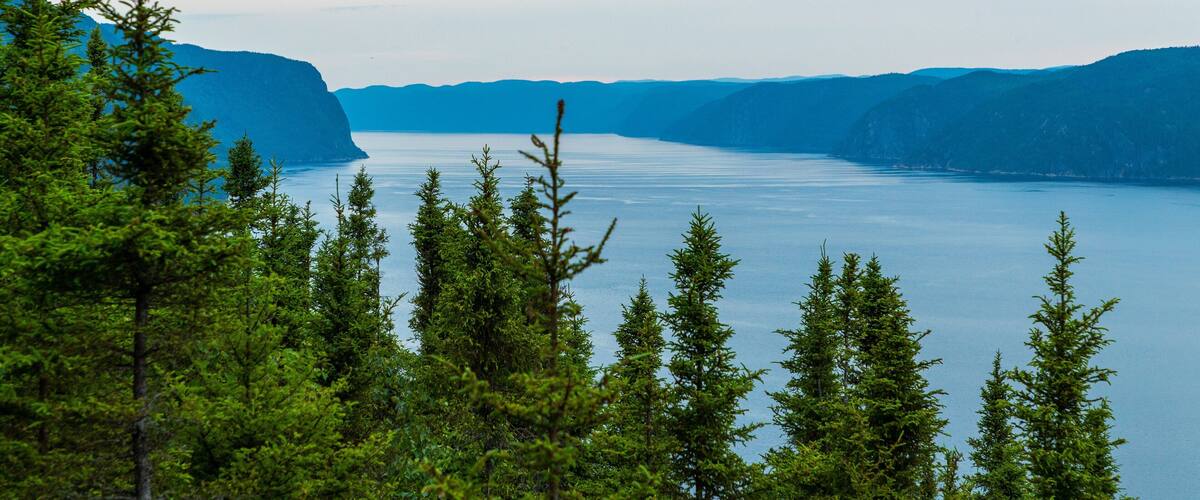 Saguenay-Lac-Saint-Jean showing landscape views and a river or creek