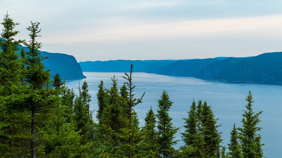 Saguenay-Lac-Saint-Jean showing landscape views and a river or creek