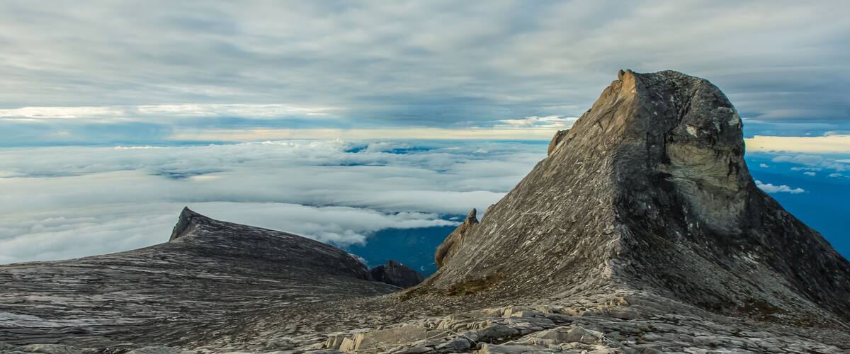 Mount Kinabalu scenery at sunrise