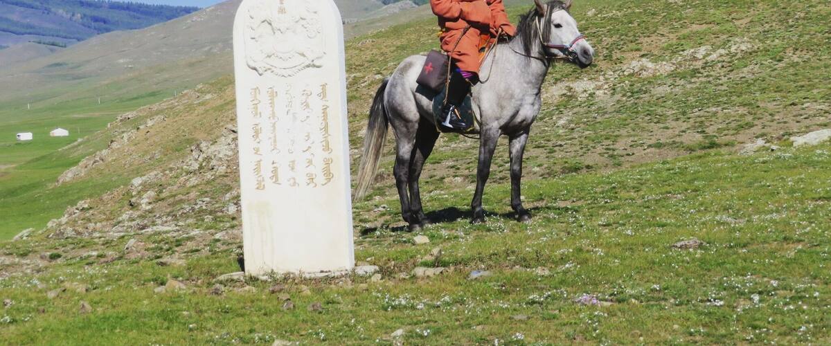 Herdsman on the steppe