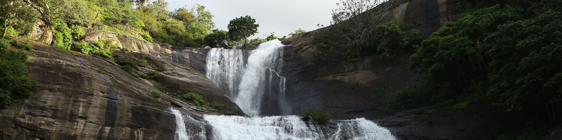 kutralam waterfall in Tamil Nadu India.