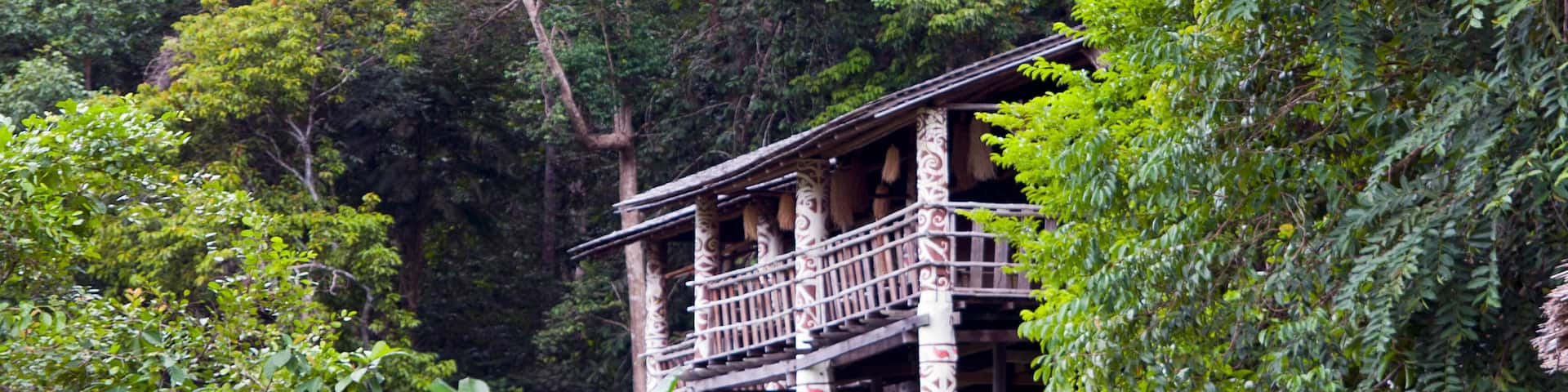 Long house in Sarawak Malaysia