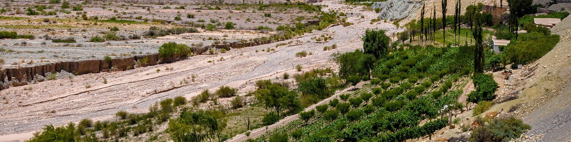 Rio de la Plata river dried up in northwest Argentina